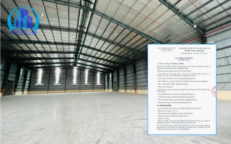 giấy phép xây dựng nhà kho Dĩ An