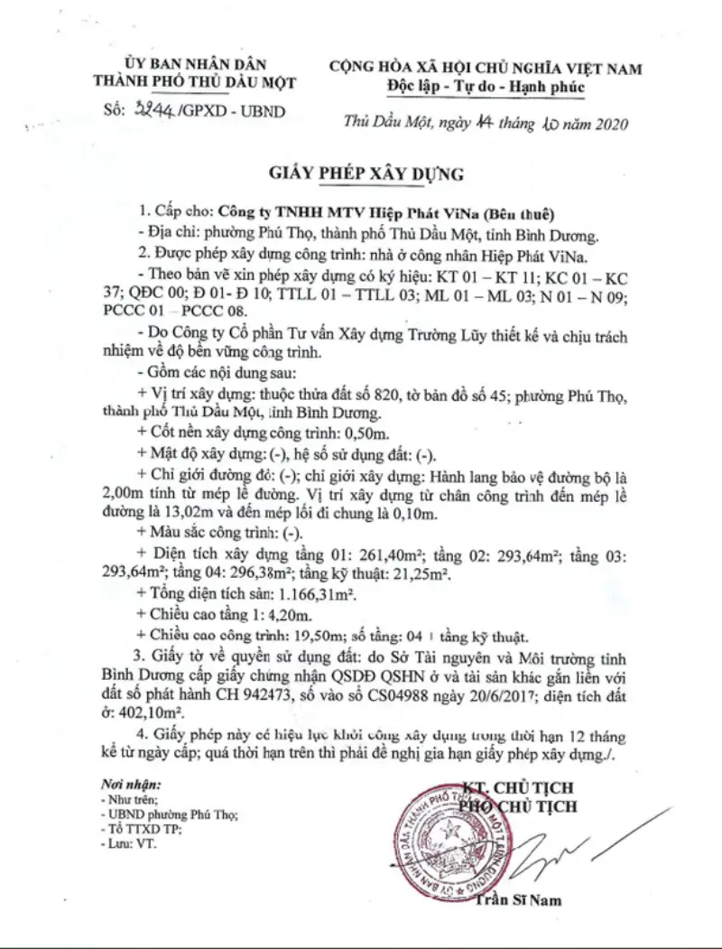 Giấy phép xây dựng nhà ở công nhân