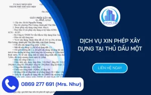 dịch vụ xin phép xây dựng tại Thủ Dầu Một