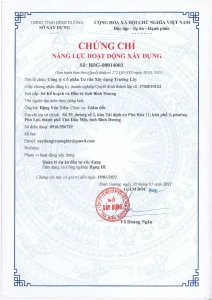 Chứng chỉ quản lý dự án đầu tư xây dựng hạng 3