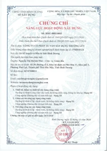 Chứng chỉ thiết kế thẩm tra thiết kế xây dựng hạng 3