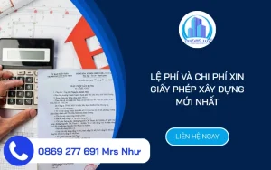 lệ phí và chí phí xin giấy phép xây dựng